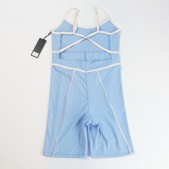 Kimberly C. Baby Blue Active Romper Unitard - Medium - Picture 2 of 6